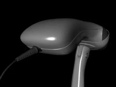 scanner electronic device with light Low-poly 3D model