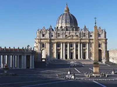 St Peter Basilica 3D Model Vatican Architecture 