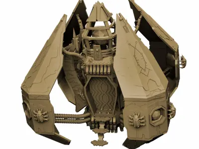 Eternal Dynasty Monolith Sci Fi Miniature 3D print model