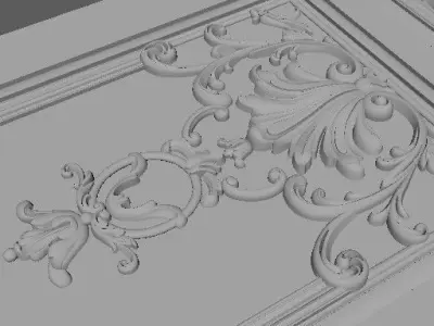 Door High quality 3d models for processing on a cnc machine 3D model