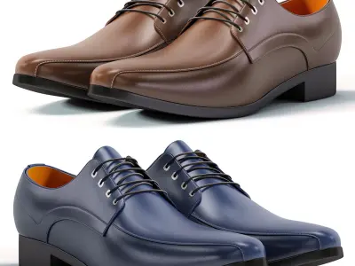 Men shoes 3D model purchase