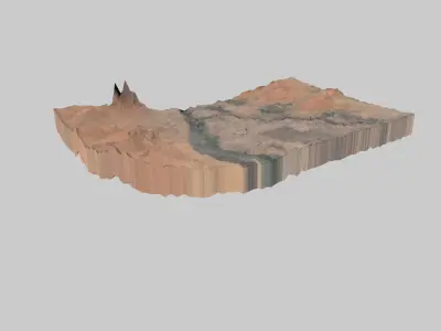 KHARTOUM City  Low-poly 3D model