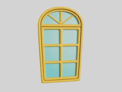 Cartoon Windows Collection 2 Low-poly 3D model