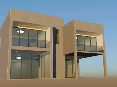 ground plus house 3D model