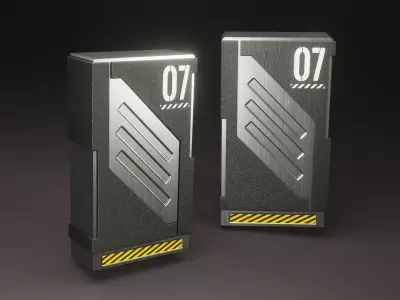 Sci-Fi Crate 3D model purchase