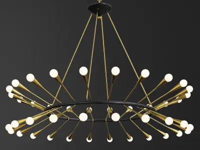 Martyn Lawrence Bullard Aries Chandelier Low-poly 3D model