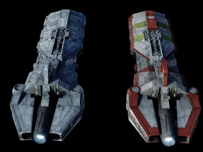 Pelta-class frigate  - Star Wars 3D model