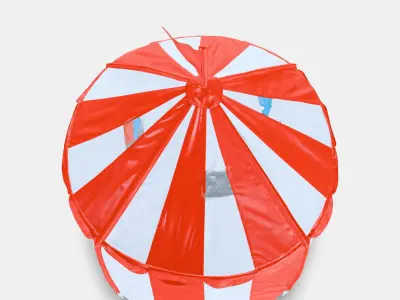 CIRCUS TENT Tent Low-poly 3D model