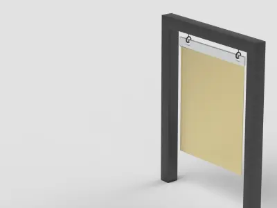 Pavement Advertising Board 3D model