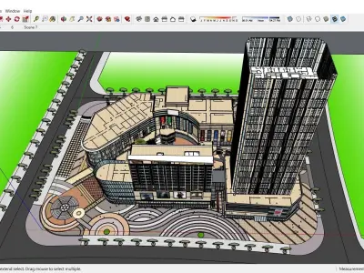 Sketchup Shopping Center H4 3D model