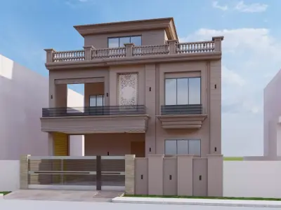 Front Elevation  3D model