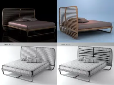 Buonanotte Valentina Bed 3D model