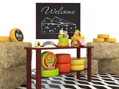 Cheese Showcase 2 3D model