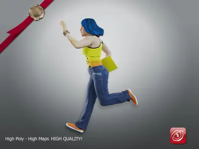 Student Female AAS 2130 008 3D model