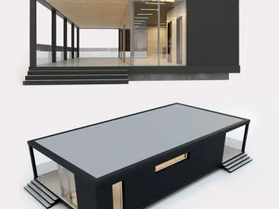 Villa house 12 Low-poly 3D model