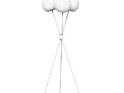 Kushi by KUNDALINI Floor lamp bronze 3D model