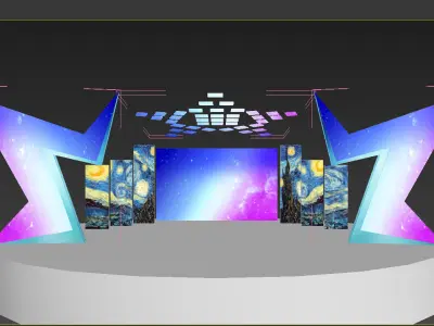 3DS Max 2014 Stage Concert 29 3D model