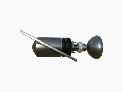 Satellite D06 Steel Black - SciFi Space Design Low-poly 3D model