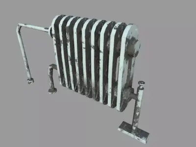 Radiator soiled Low-poly 3D model