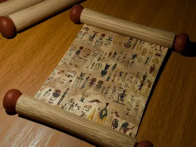 Ancient Egypt Hieroglyphs  - VOL 2 - 1 Seamless PBR Texture