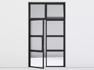 Aluminium door 305 3D model