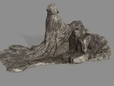 Jesus statue of lord of rings Low-poly 3D model