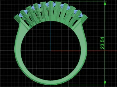 Jewelry ring 429 Free 3D print model