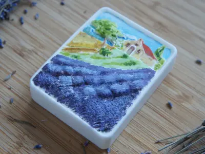 Provence lavender field 3D print model