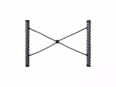  Cable Barrier Service For Public Place 3d High Render 3D model