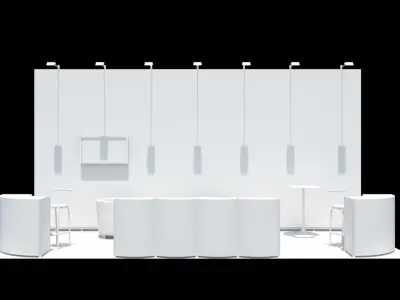 Exhibition stand design 3D model
