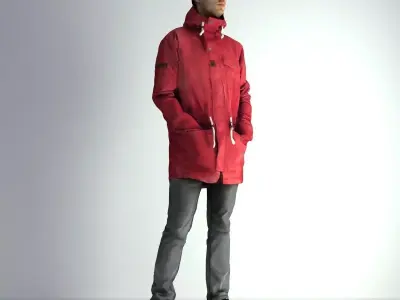 3D Scan Man Winter 013 3D model