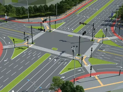 Road Street Collection  3D model