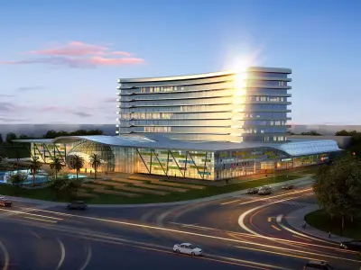 3Dmax fashion city commercial square building 454 3D model