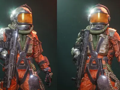 Space Adventurer Low-poly 3D model