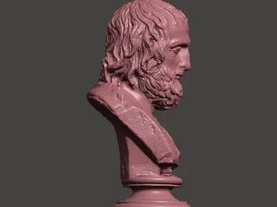 Protagoras Bust 3d  printing 3D print model