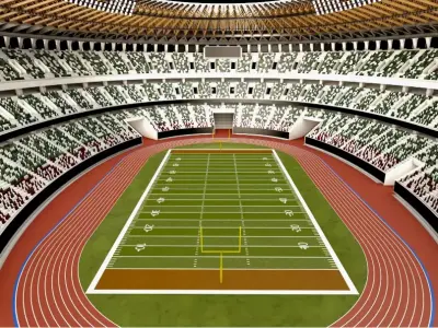 American Football Stadium 3D model order
