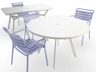 Ocean Metallic Furniture  3D model