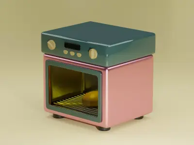 Fictional Oven  3D model