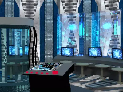 Sci-fi fi lab 3D model