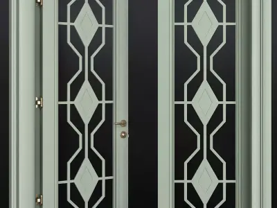 Interior Doors Premium low poly 3d model Low-poly 3D model