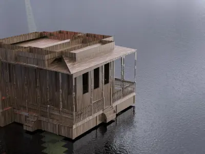 Spooky Mansion ground floor 3D model