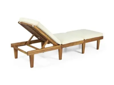 Barragan Long Reclining Acacia Single Chaise 3D model