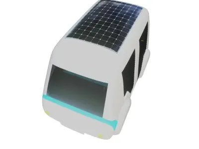 Futuristic Minibus Gen 1 3D model
