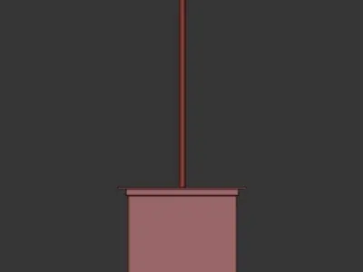 STEEG outdoor pendant light with shade 3D model
