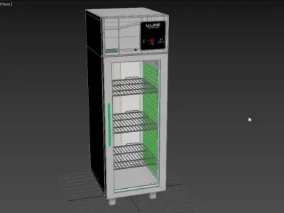 U-Line Refrigerator Glass Display UCRE527-SG41A 3D model