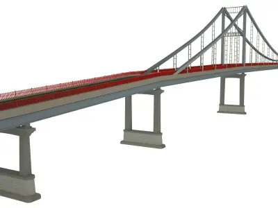 walker bridge Kiev 3D model