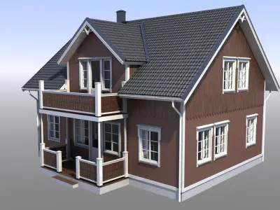 House Low-poly 3D model