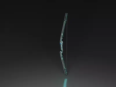 Sci Fi Bow Low-poly 3D model purchase