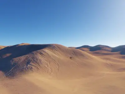 Desert Terrain Pack- Sand Mountain Low-poly 3D model