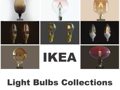 IKEA Light Bulbs 3D Model Pack